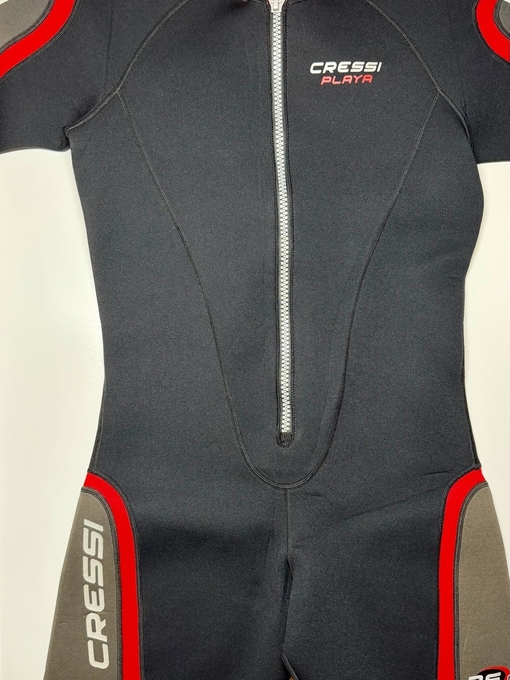 Cressi Playa Shorty Wetsuit Men’s XXL 2.5mm Neoprene Black Blue Diving Swim